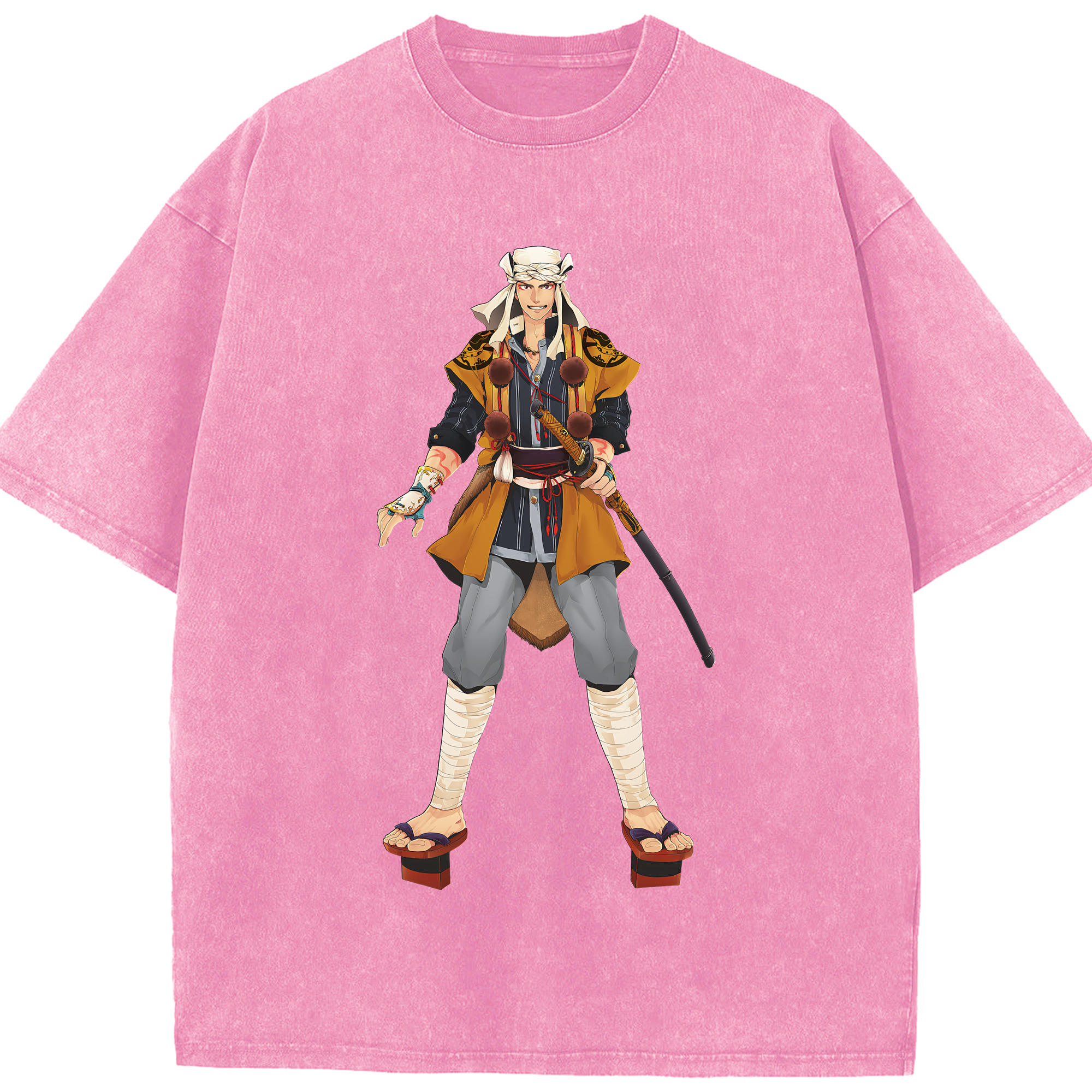 （画像用） 刀剣乱舞 Touken Ranbu 綿100% ヴィンテージ風 半袖Tシャツ（フロントプリント）